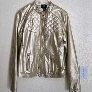 Gold Leather Jacket